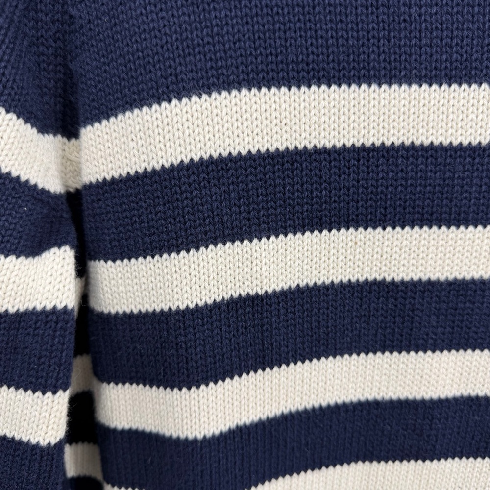 Gap‎ striped knit sweater dress in navy blue and white cotton blend fabric sz S - Picture 5 of 9